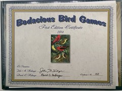 Bodacious Birds Board Game w Expansion Pack RARE Independent Retired, 13 in 1