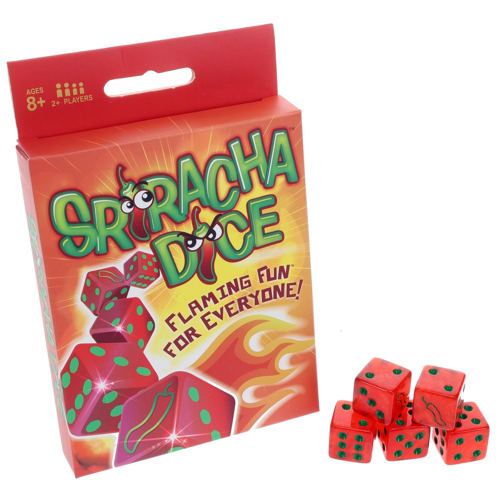 TDC Games Sriracha Dice Game – Flaming Fun for Everyone, Great for Party