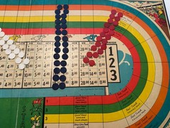 Suffolk Downs Vintage Horse Racing Board Game 1944