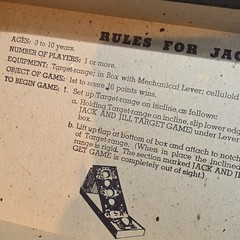 Cadaco Ellis Jack & Jill Target Game 1960 Vintage Nursery Rhyme Ages 4-7