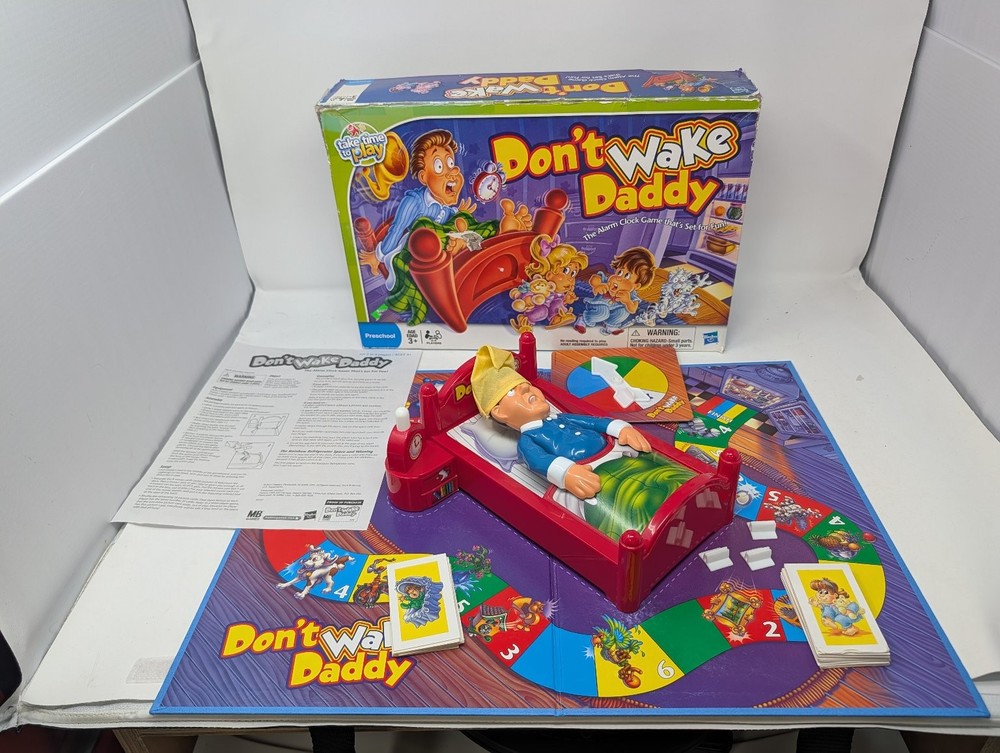 Don’t Wake Daddy MB Board Game 2-4 Players Ages 3+ Plastic Cardboard 2011