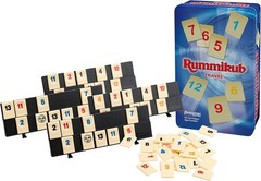 Compact Rummikub Travel Set – 106 Tiles & Racks for Family Fun Anywhere!