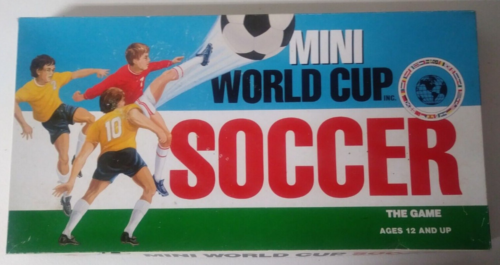 Vintage 1991 Mini World Cup Soccer Board Game, Almost Complete