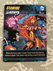 2015 DC Comics Crisis 2 Deck Game Starfire Oversize Crisis Super Hero Card!