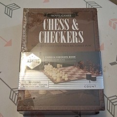 Dashing Chess & Checkers Book Style Strategy Board Game Ages 6+ 2 Players 906686