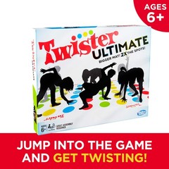 Hasbro Gaming Twister Ultimate: Bigger Mat, More Colored Large, Multicolor