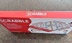Hasbro Scrabble Word Board Game Complete Set w/ Wooden Tile Racks, 2+ Players 8+