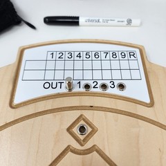Across The Board Baseball Game Wooden Complete Made In USA Dr Toy Award 2007