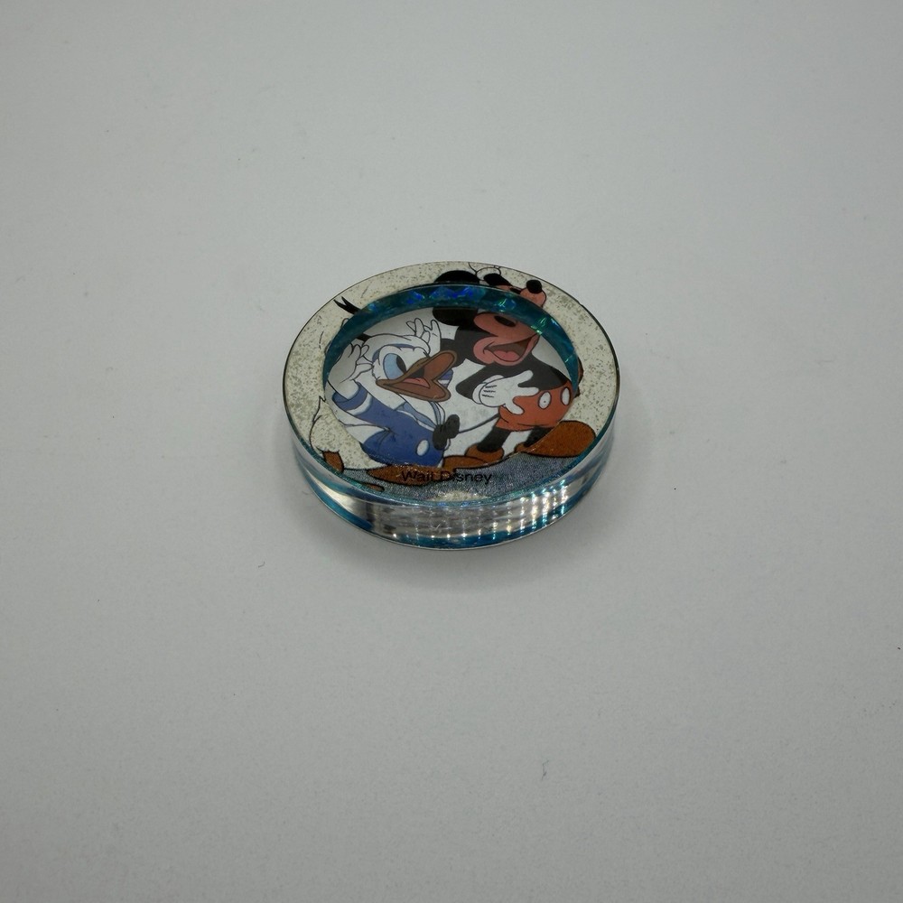 Vintage Pogs – Plastic Slammer – MICKEY MOUSE DONALD DUCK – Disney – THICK clear