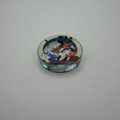 Vintage Pogs – Plastic Slammer – MICKEY MOUSE DONALD DUCK – Disney – THICK clear