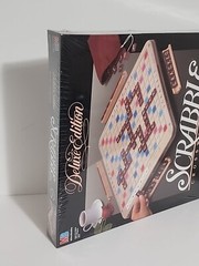 Scrabble Crossword Game Deluxe Edition Turntable 4034 1989 Milton Bradley Sealed