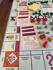 Vintage 1961 Monopoly Board Game Parker Brothers Classic Original COMPLETE Set
