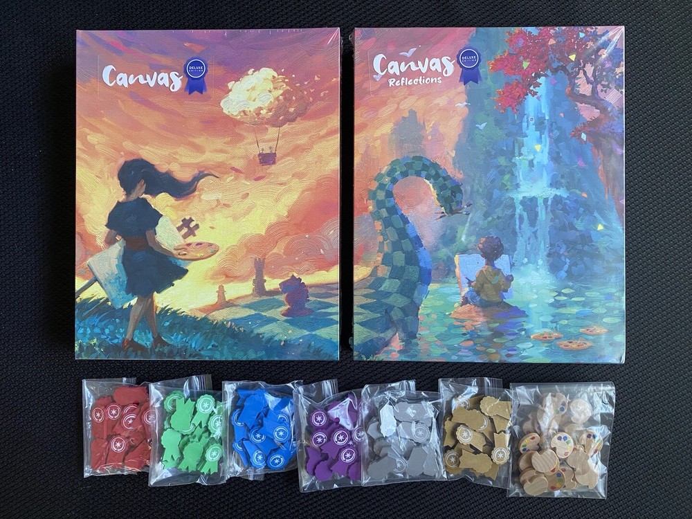 CANVAS & Reflections Bundle – Deluxe Editions – Wooden Tokens – NEW/SEALED