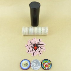 Lot of 100 Pogs + 3 Slammers + Pog Tube + Mini Gameboard 1990s Retro Nostalgia!