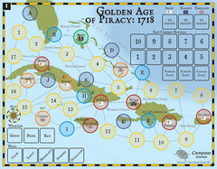 Compass Games Golden Age of Piracy: 1718
