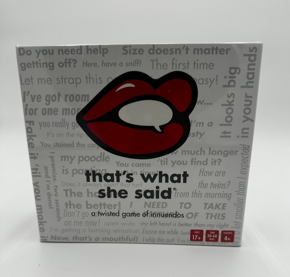 NEW Sealed That’s What She Said Adult Party Game Twisted Innuendos 17+