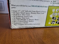 Creature Features Board Game of Horror – Movie Monsters Frankenstein (Complete)