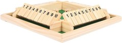 Wooden Shut The Box 4/6 Player Game Traditional Pub Dice Game for Family NEW