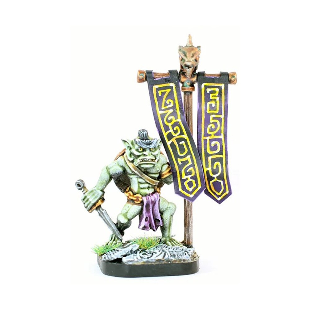 Alternative Armies Mini 28mm Fomorian Warrior – Warrior Banner Bearer Pack New