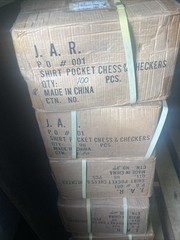 (36) NOS 1990 J.A.R. Games Pocket Chess & Checkers Sealed Cases Lot *RARE*