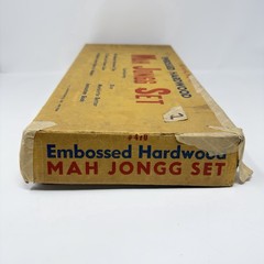 Vintage The Royal Traveler Embossed Hardwood Mah Jongg Set #470 160 Tiles