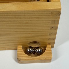 Vintage 2007 Cardinal Solid Wood Labyrinth Oak Finish Solitaire Game of Skill Ma