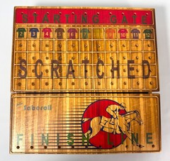 Horse Racing Board Game Luxury Metal Horses Large Folding Wood Board NEW