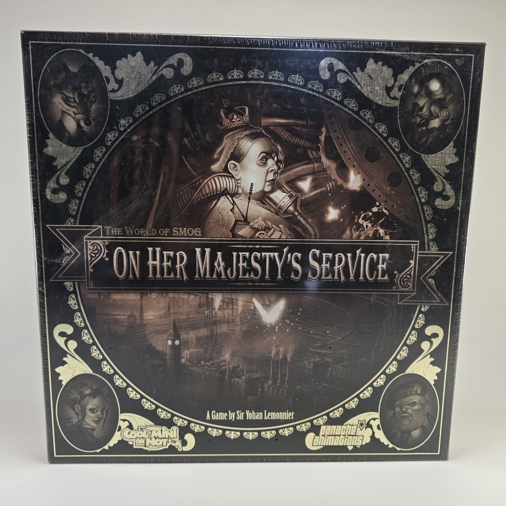 World of Smog On Her Majesty’s Service Steampunk Victorian Board Game NEW