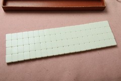 Vintage Non Fading Cardinal Mah Jongg Set Faux Alligator Case 152 Tiles 5 Racks