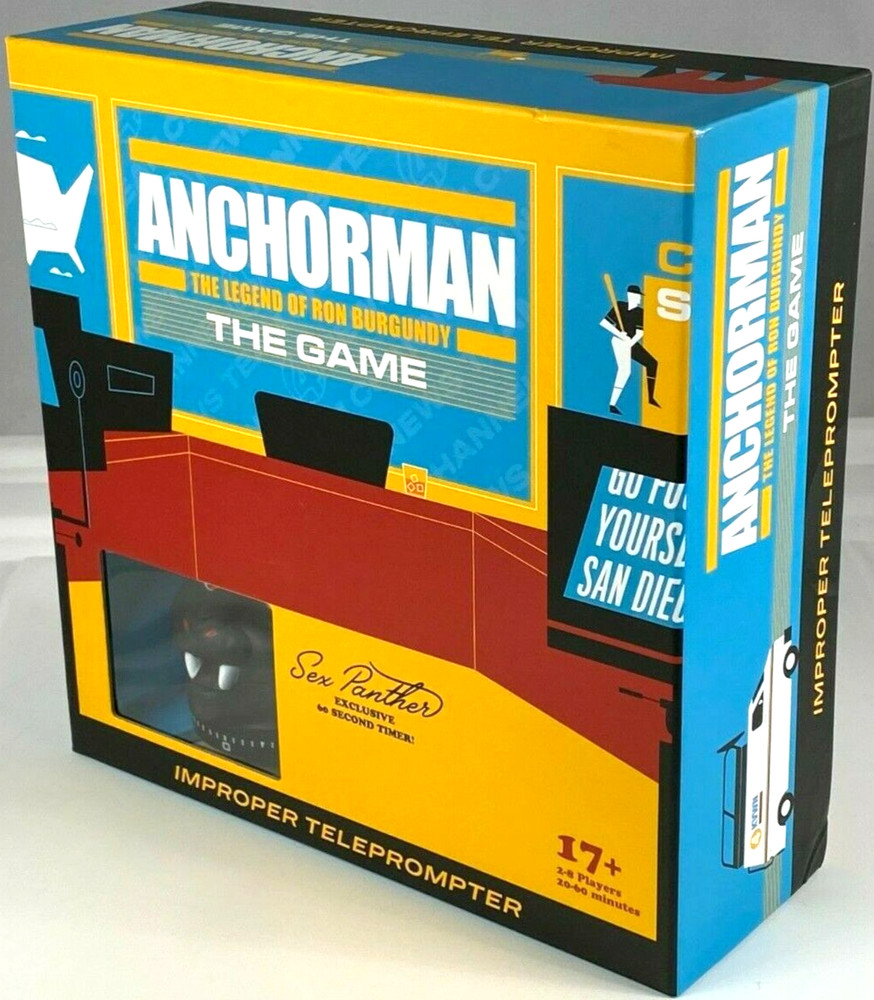 Anchorman The Legend Of Ron Burgundy The Game 2-8 Players 20-60 Minutes W/ Timer