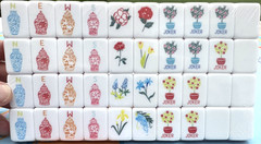ORANGE PUPPY 4 Layer Acrylic Mahjong Tiles – American Set 160 Tiles US SELLER!