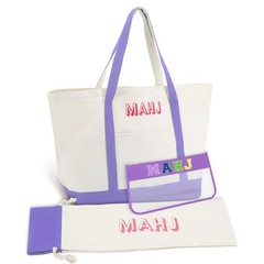 3 Pcs Empty Mahjong Canvas Bag Gift Embroidered American Mahjong Set Incl Til…