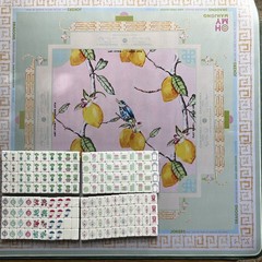 Premium American Mahjong Set – Green Mahjong Tiles and Mat
