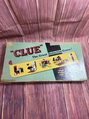 Vintage Clue Board Game 1950s Parker Brothers COMPLETE Metal Weapons Wood Pieces