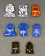 Lot 8 Jelly Classic Crazy Bones Aliens Europe Unpainted Damaged 1990s