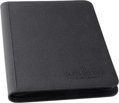 Foalgo 9 Pocket Card Binder, Premium Zip 13.5 x 10 x 1.7 inches, black540