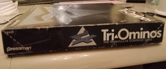 Vintage 1985 Tri-Ominos Triangular Domino Pressman Game age 8-adult, 2-6 players