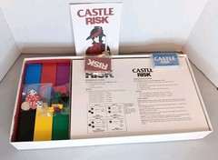 Risk & Castle Risk Board Game 2 in 1 Vintage Parker Brothers Incomplete AS IS