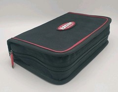 Yahtzee Deluxe Travel Edition 2003 Game Folio w/ Black Nylon Zip Case Road Trip