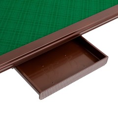 Mahjong Table with 4 Cup Holders & 4 Drawers for 4 People,Foldable Mahjong Table