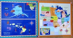 eeBoo United States Map US Geography Bingo Ages 5 Up Educational Game