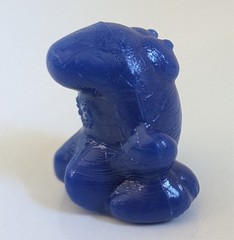GOGO’S Vintage Solid Dark Royal BLUE EGGY CRAZY BONES Classic Original 1996 1″