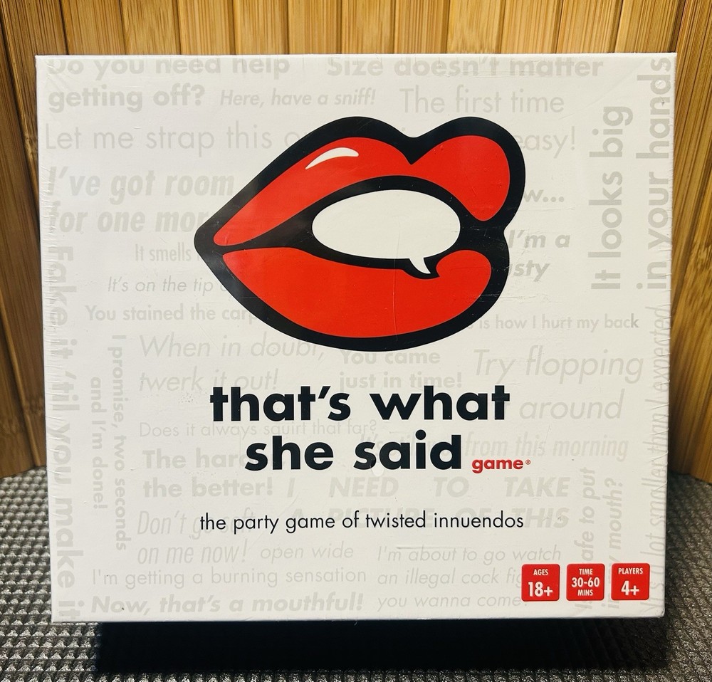 That’s What She Said The Party Game of Twisted Innuendos-Fast Free Shipping