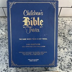 Vintage Cadaco 1984 Children’s Bible Trivia Board Game 911~2-6 Players Ages 6+