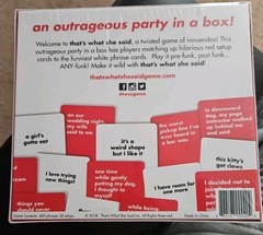 That’s What She Said – A Twisted Game of Innuendos Party Game Complete Brand New