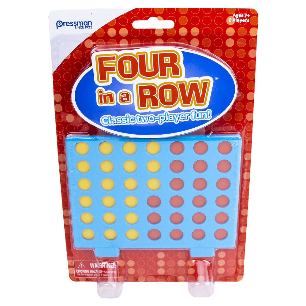 Pressman Mini Classics Four in a Row Travel Game Ages 3+ NEW