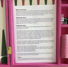 Lilly Pulitzer Backgammon Board Game Set, Portable Pink Floral Case