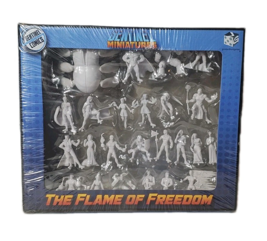Greater Than Boardgame Miniatures Set – The Flame of Freedom SW (VG+/New)
