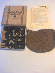 Anagrams Embossed Edition No. 79 With Bonus Vintage Cloth Zippered Pouch
