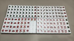 160 Christmas-themed American Mahjong set 4-layer acrylic American Mahjong tiles
